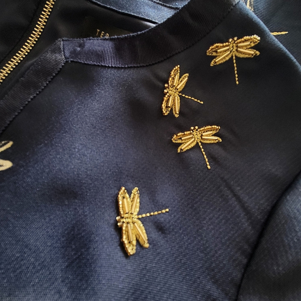 🍒EUC🍒 TED BAKER DRAGONFLY DRESS - Picture 10 of 16